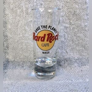 Vintage 1990’s Hard Rock Cafe Maui Shot Glass ‘Save The Planet’